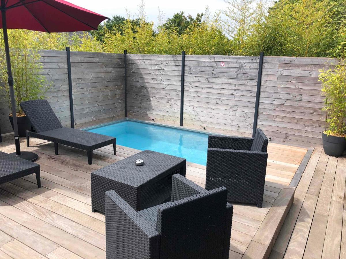 Loft Privatise Avec Spa Xxl Et Piscine Chauffee Bruz Exterior foto